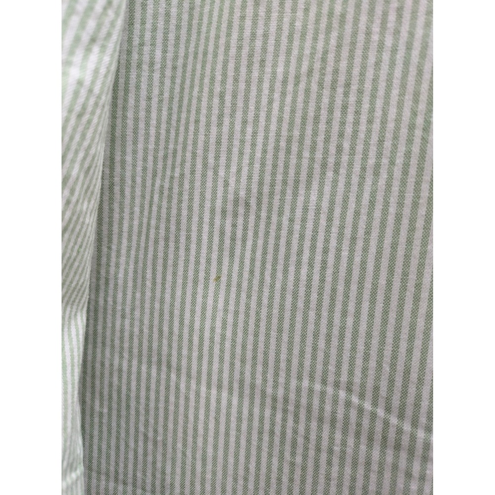 Tommy Hilfiger Short Sleeve Button Down Shirt Mens XXL Green White Striped - Picture 8 of 10